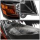 Dodge Grand Caravan 2008-2010 Headlights Black