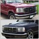 Ford F350 1992-1996 Clear Headlights and Bumper Lights Set and LED