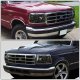 Ford Bronco 1992-1996 Smoked Headlights and Bumper Lights Set and LED