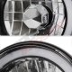 VW Rabbit 1975-1978 Black Halo Tube Sealed Beam Headlight Conversion