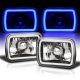 Ford Aerostar 1986-1991 Black Blue Halo Tube Sealed Beam Headlight Conversion