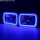 Chevy Cavalier 1982-1983 Black Blue Halo Tube Sealed Beam Headlight Conversion