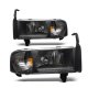 Dodge Ram 3500 1994-2002 Black Headlights 1PC Conversion