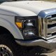 Ford F250 Super Duty 2011-2016 Black Euro Headlights