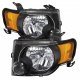 Ford Escape 2008-2012 Headlights Black