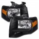 Ford Expedition 2007-2014 Headlights Black