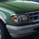 1997 Mercury Mountaineer Black Headlights