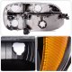 1997 Mercury Mountaineer Black Headlights