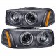 GMC Sierra 1500HD 2001-2006 Black Projector Headlights