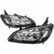 Honda Civic 2004-2005 Black Euro Headlights