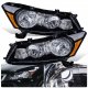 Honda Accord Sedan 2008-2012 Headlights Black