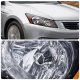 Honda Accord Sedan 2008-2012 Headlights Black