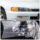 Honda Accord 1994-1997 Black Headlights Amber Corner Lights