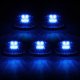 Dodge Ram 3500 1994-1998 Black Blue LED Cab Lights