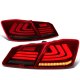 Honda Accord Sedan 2013-2015 Tinted Tube LED Tail Lights