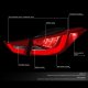 Hyundai Elantra Sedan 2011-2013 Tube LED Tail Lights