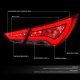 Hyundai Sonata 2011-2014 Tinted Tube LED Tail Lights