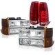 GMC Yukon 1994-1999 Headlights Tinted Corner and LED Tail Lights