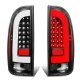 Toyota Tacoma 2005-2015 Black LED Tail Lights Clear Tube