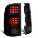 GMC Sierra 3500HD 2007-2014 Black Smoked LED Tail Lights