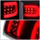 GMC Sierra 2500HD 2007-2014 Black LED Tail Lights Red Tube
