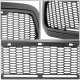 Dodge Ram 1500 2013-2018 Black Raptor Grille LED Lights