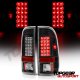 Ford F250 Super Duty 1999-2007 LED Tail Lights Black Chrome