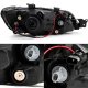 Mitsubishi Lancer 2002-2003 Black Euro Headlights