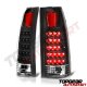 Chevy 3500 Pickup 1988-1998 LED Tail Lights Black