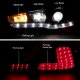 Mitsubishi Lancer 2008-2015 Smoked Projector Headlights LED DRL and LED Tail Lights