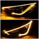 Hyundai Elantra Sedan 2011-2013 Black LED DRL Projector Headlights