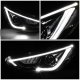 Hyundai Elantra Sedan 2011-2013 Black LED DRL Projector Headlights