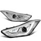 Hyundai Elantra Sedan 2011-2013 LED DRL Projector Headlights