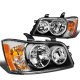 Toyota Highlander 2001-2003 Black Headlights