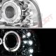 Ford F250 Super Duty 1999-2004 Clear Dual Halo Projector Headlights with LED