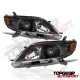 Toyota Sienna 2011-2017 Black Front Grille with Chrome Trim and Projector Headlights