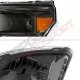 Ford F250 Super Duty 2011-2016 Black Euro Headlights