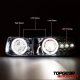 Chevy Silverado 1999-2002 Projector Headlights Chrome Halo LED