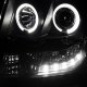 Chevy Avalanche 2007-2014 Black Smoked Projector Headlights