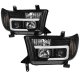 Toyota Sequoia 2008-2017 Black Tube DRL Projector Headlights