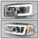 GMC Sierra 2500 1999-2004 LED Tube DRL Projector Headlights