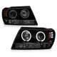 Jeep Grand Cherokee 1999-2004 Black Smoked Projector Headlights