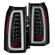 Chevy Suburban 2015-2019 Black Tube Full LED Tail Lights