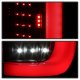 Ford F250 Super Duty 2017-2019 Black Tube LED Tail Lights