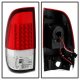 Ford F150 1997-2003 Red Clear LED Tail Lights