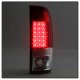 Ford F250 Super Duty 1999-2007 Red Clear LED Tail Lights