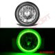 GMC Truck 1967-1980 Green SMD Halo Black Chrome LED Headlights Kit