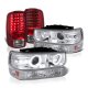 Chevy Suburban 2000-2006 Halo Projector Headlights LED Tail Lights