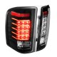 Chevy Silverado 3500HD 2007-2014 Black LED Tail Lights