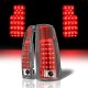 Chevy 2500 Pickup 1988-1998 Red LED Tail Lights